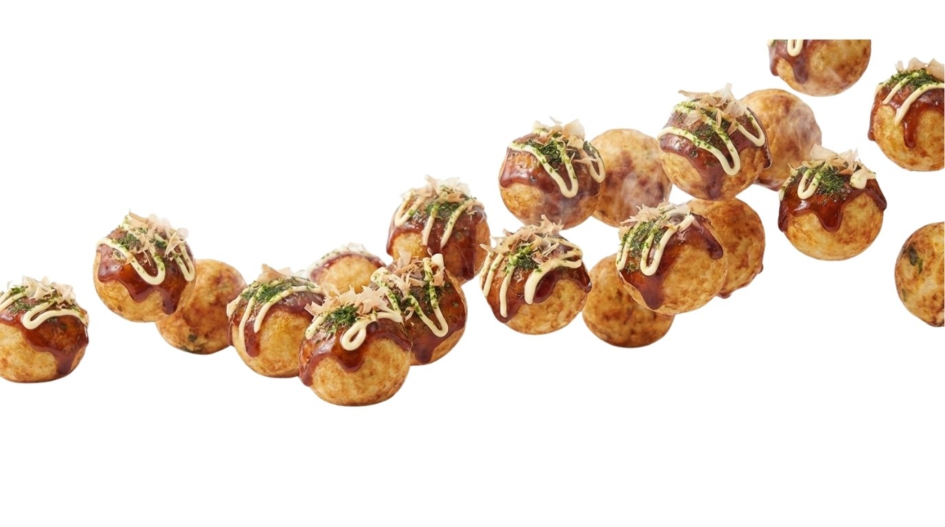 [たこ焼きのトロトロした質感]